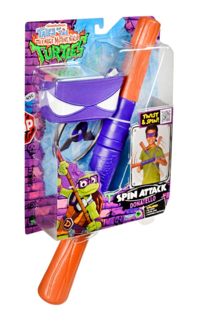 TMNT Donatello Set Rol Spin Attack Plástico Twist and Spin