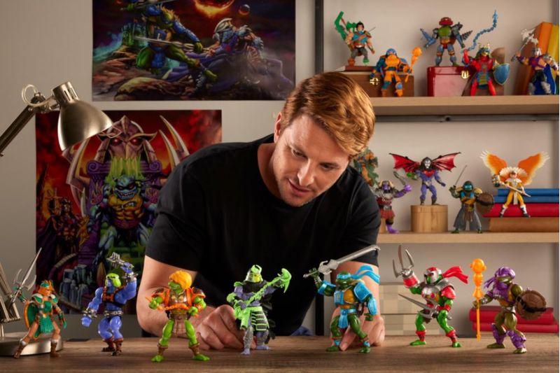 Figura de Acción Leonardo con Armadura 5 5 Masters of the Universe