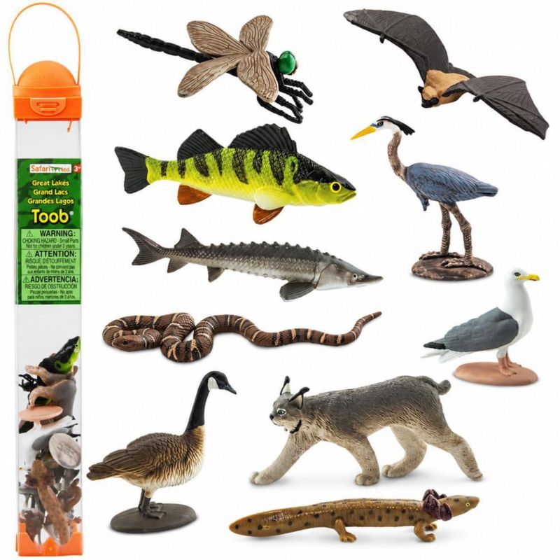 Safari Ltd Toobs Animales de los Grandes Lagos Figuritas Educativas