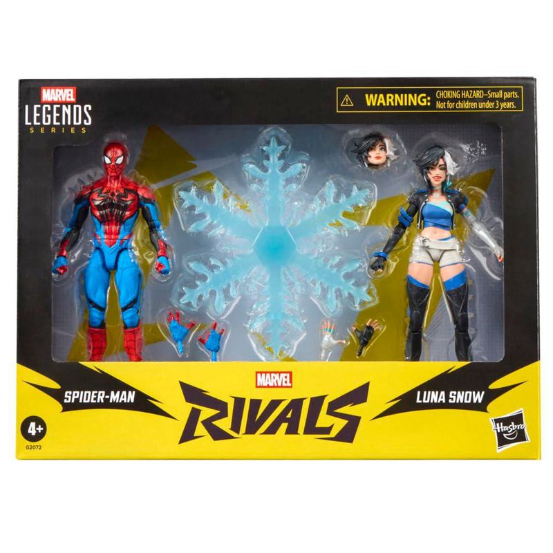 Marvel Legends Series Rivals Spider Man Luna Snow Accesorios