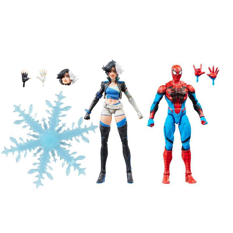Marvel Legends Series Rivals Spider Man Luna Snow Accesorios