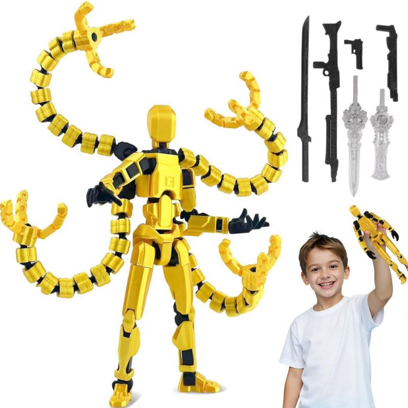 Figura de Acción Toy 13 RUIAO Mision 13 Articulada 3D Amarillo Negro