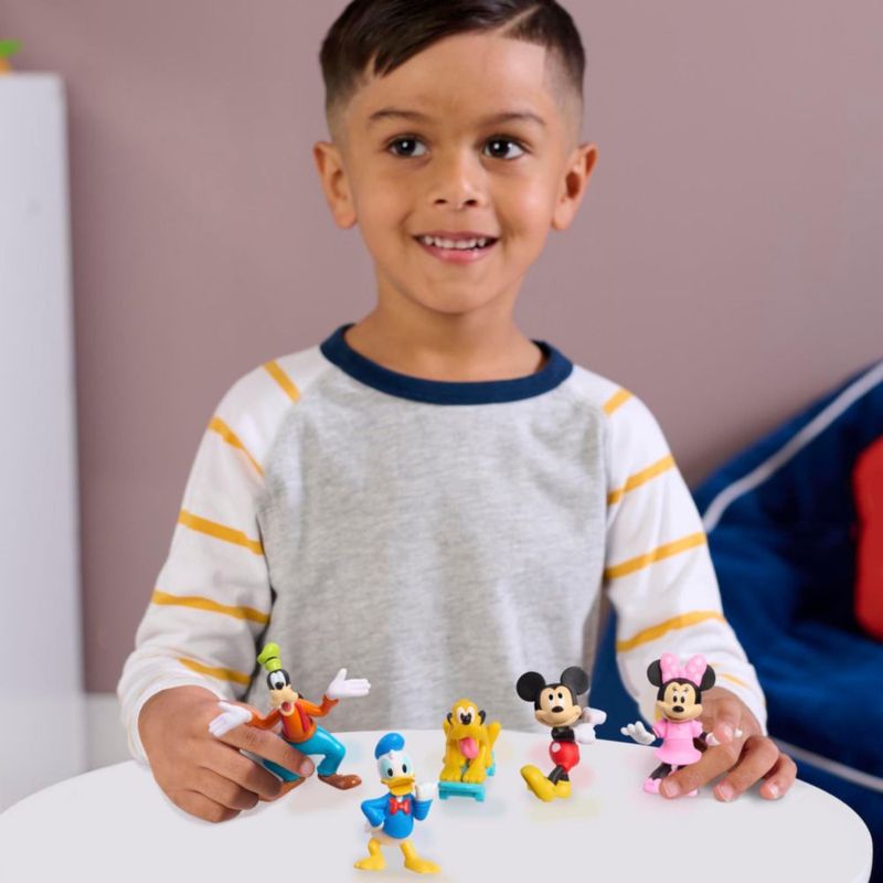 Just Play Mickey Preschool 5Pk Collectible Mini Figure Set Multicolor