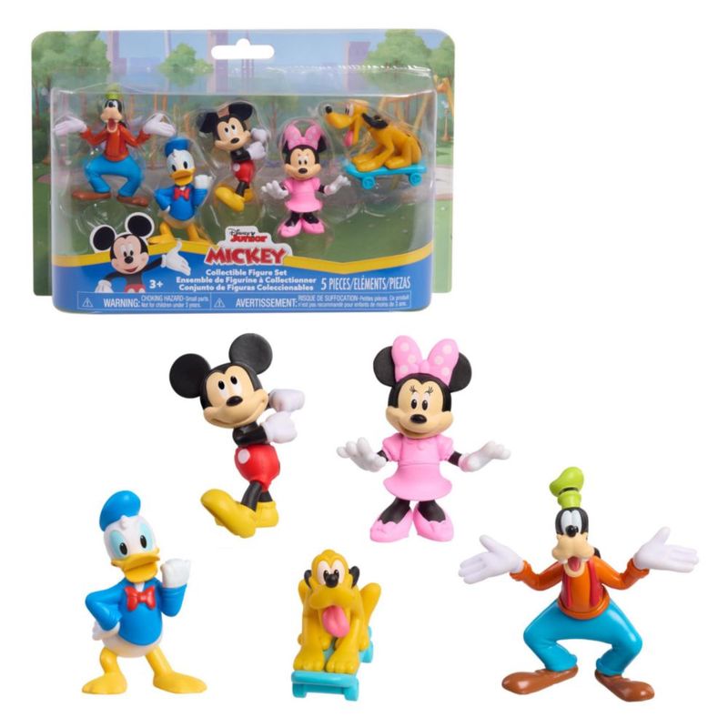Just Play Mickey Preschool 5Pk Collectible Mini Figure Set Multicolor
