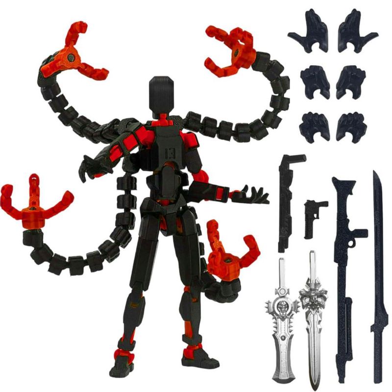 Figura de Acción Toy 13 HNTCSR Multiarticular Impresa en 3D Pulpo