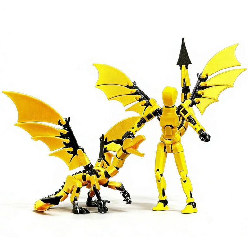 Figura Acción Toy 13 HNTCSR Multiarticular Impresa 3D Dragón Alas