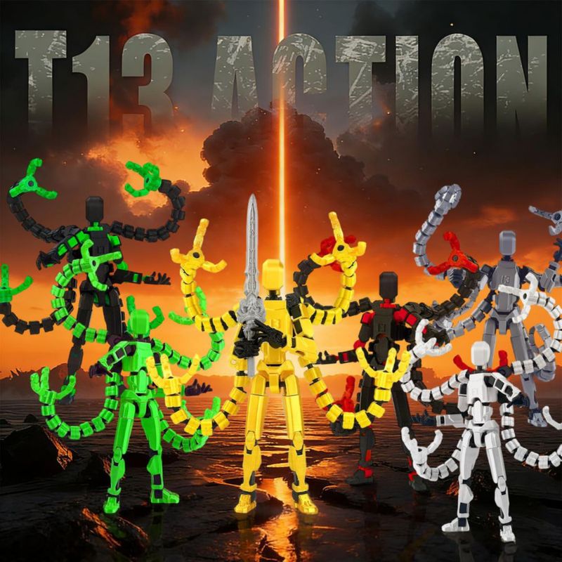Figura de Acción Toy 13 HNTCSR T13 Pulpo Dorado y Negro