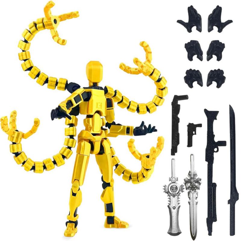 Figura de Acción Toy 13 HNTCSR T13 Pulpo Dorado y Negro