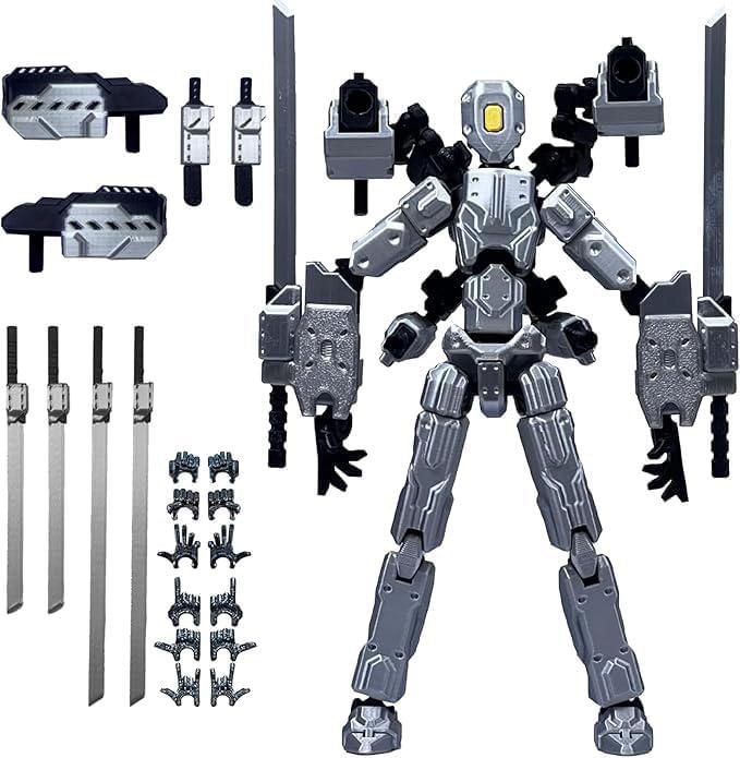 Figura de Acción Toy 13 HNTCSR Multiarticular Impresa en 3D Negra
