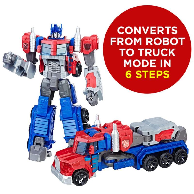 Transformers Optimus Prime Figura Acción 11 Pulgadas Azul Rojo Gris