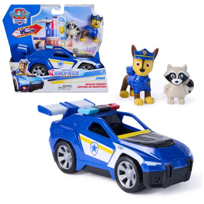 Paw Patrol Search Rescue Chase Vehículo de Rescate con Figuras