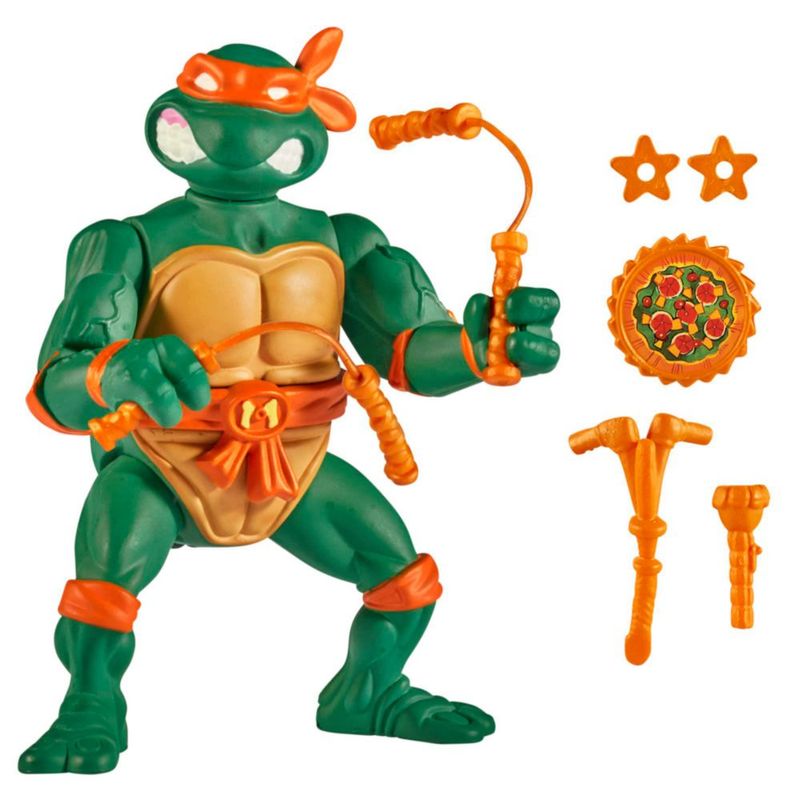 TMNT Figura Clásica Miguel Ángel Storage Shell Tortugas Ninja