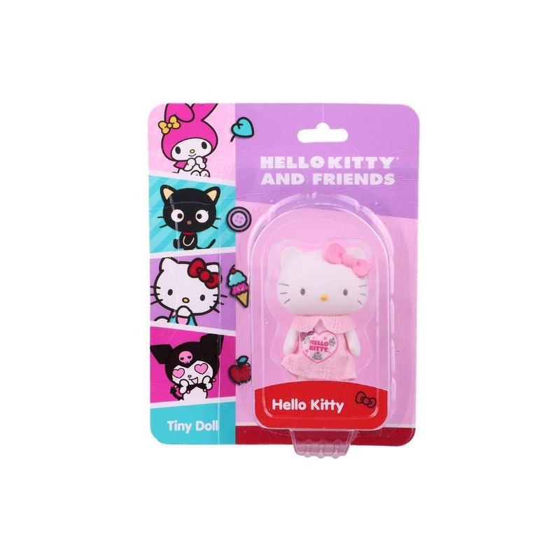 Ruz Figura Mini Hello Kitty 3 Pulgadas Rosa Posable Coleccionable