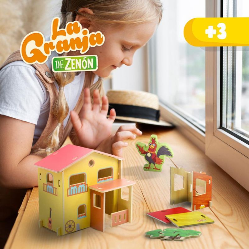 LUPPA La Granja de Zenón Set Madera 40 Piezas Alfombra Rompecabezas