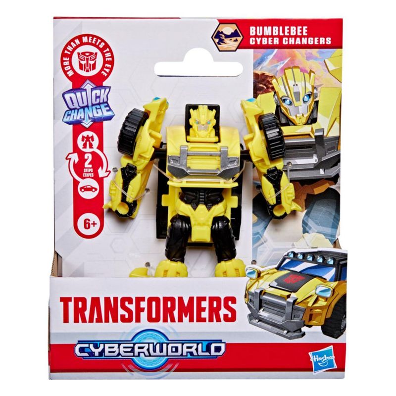 Transformers CYBERWORLD Cyber Changers Bumblebee Figura Acción 10 cm