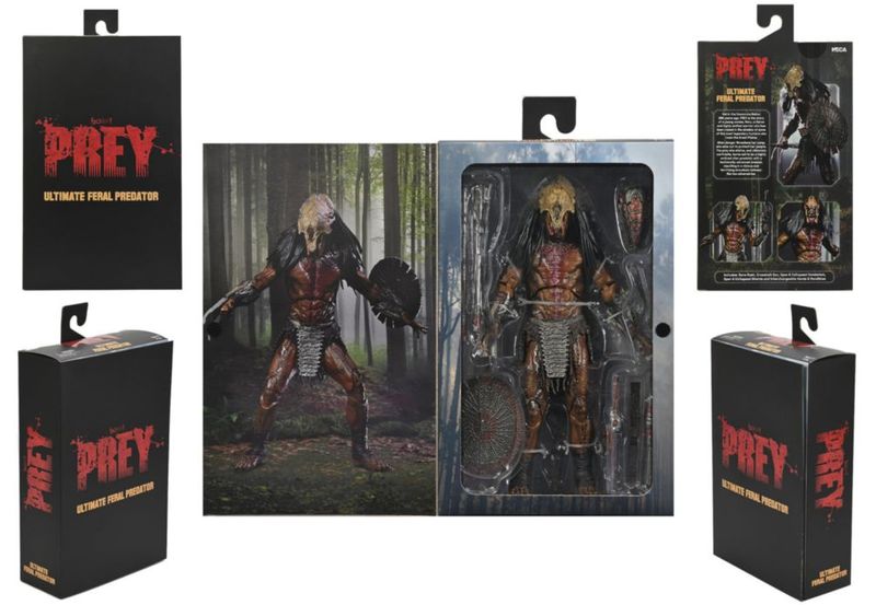 NECA Collectible Prey Ultimate Feral Predator Figura Acción Escala 18