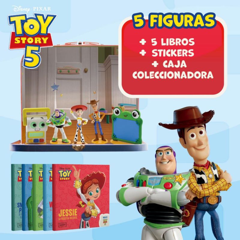 LUPPA Toy Story 5 Set 5 Figuras Woody Buzz Jessie Caja Metálica PVC