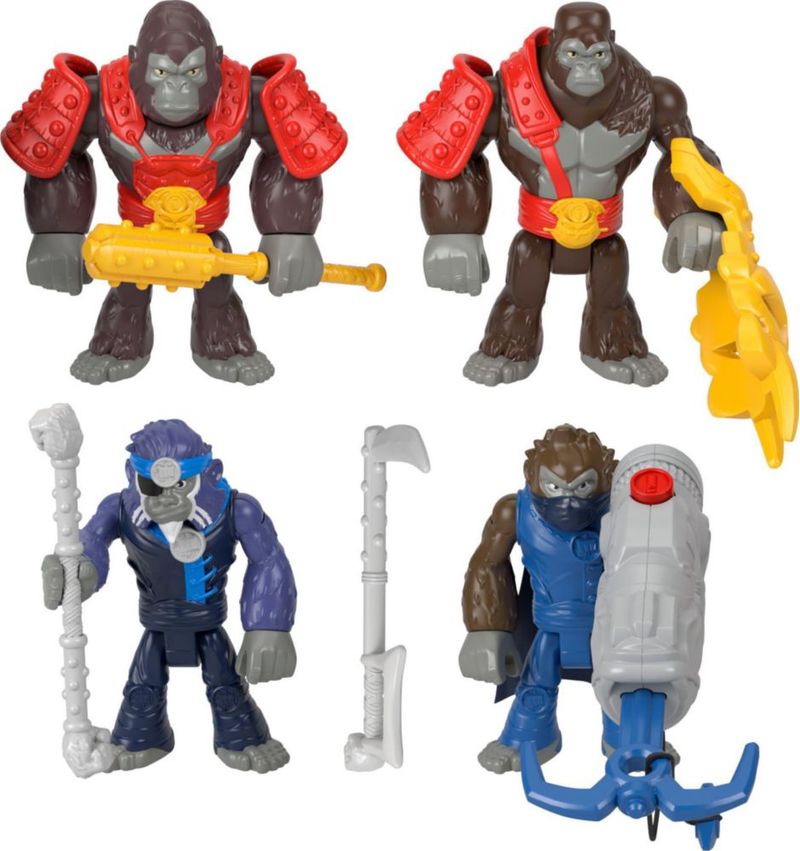 Fisher Price Imaginext Mundo Aventura Gorilas y Monos Acción 9 Piezas