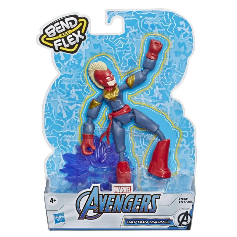 Marvel Avengers Bend and Flex Figura de Acción Capitana Marvel 6