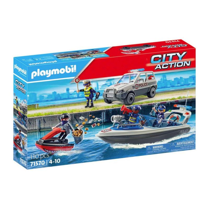 Playmobil Persecución policial en el Agua Multicolor