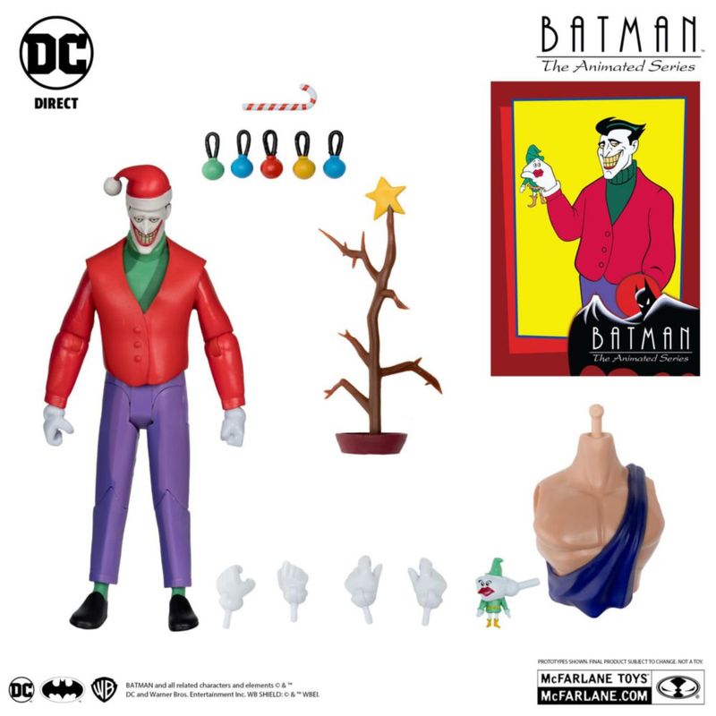 Figura DC Direct BTAS Build A WV3 Joker Navidad McFarlane