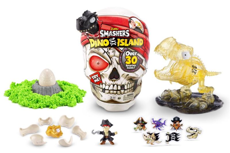 Smashers Dino Island T Rex Calavera Gigante ZURU 30 Sorpresas