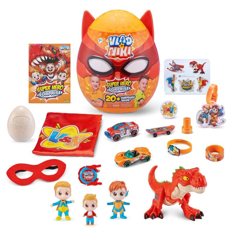 ZURU Vlad Niki Superhero Surprise Egg Dino Attack Rojo