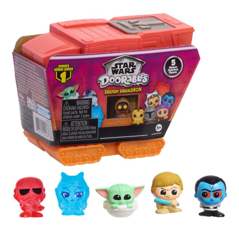 Just Play Star Wars Doorables Squish Squadron Figuras Vehículos