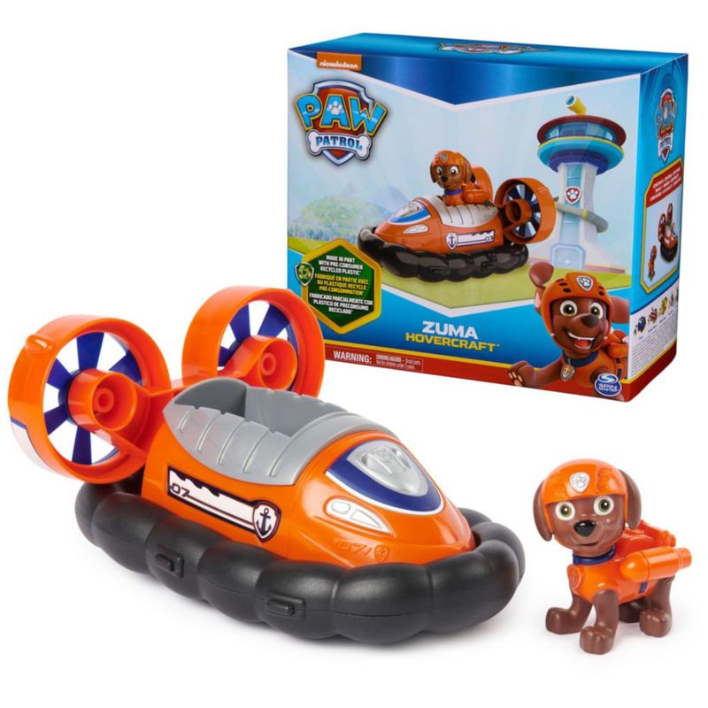Paw Patrol Zuma Hovercraft Figura Coleccionable Juguetes Mente