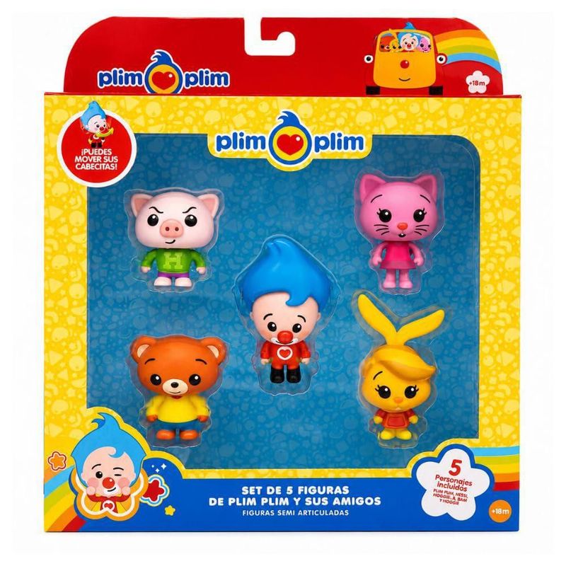 Set de Figuras de Acción Plim Plim Mei Li Hoggie Acuarella y Bam