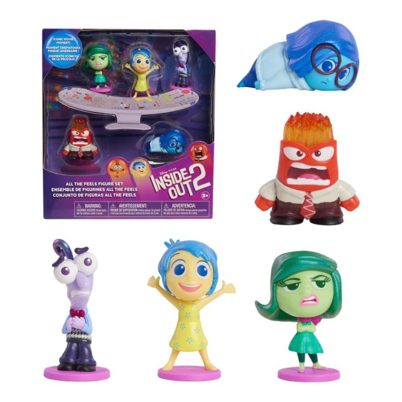 Just Play Inside Out 2 Feels Figures Set Multicolor
