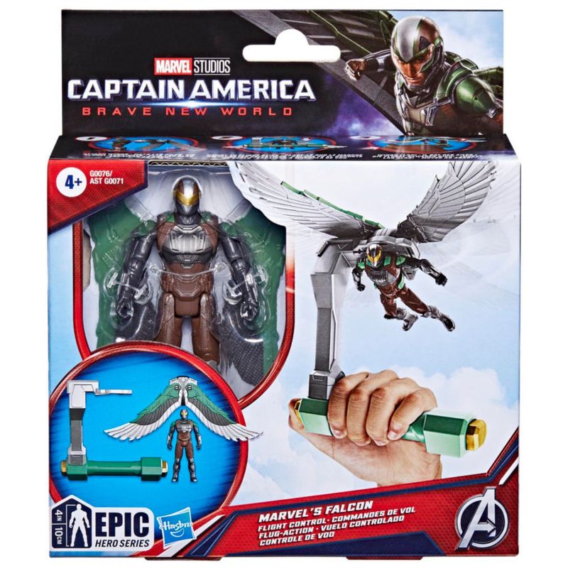 Marvel Epic Hero Series Falcon Vuelo Controlado 10cm