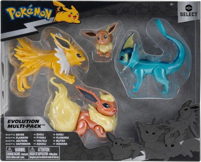 Jazwares Pokémon Select Eevee Evolution Pack Figuras de Batalla