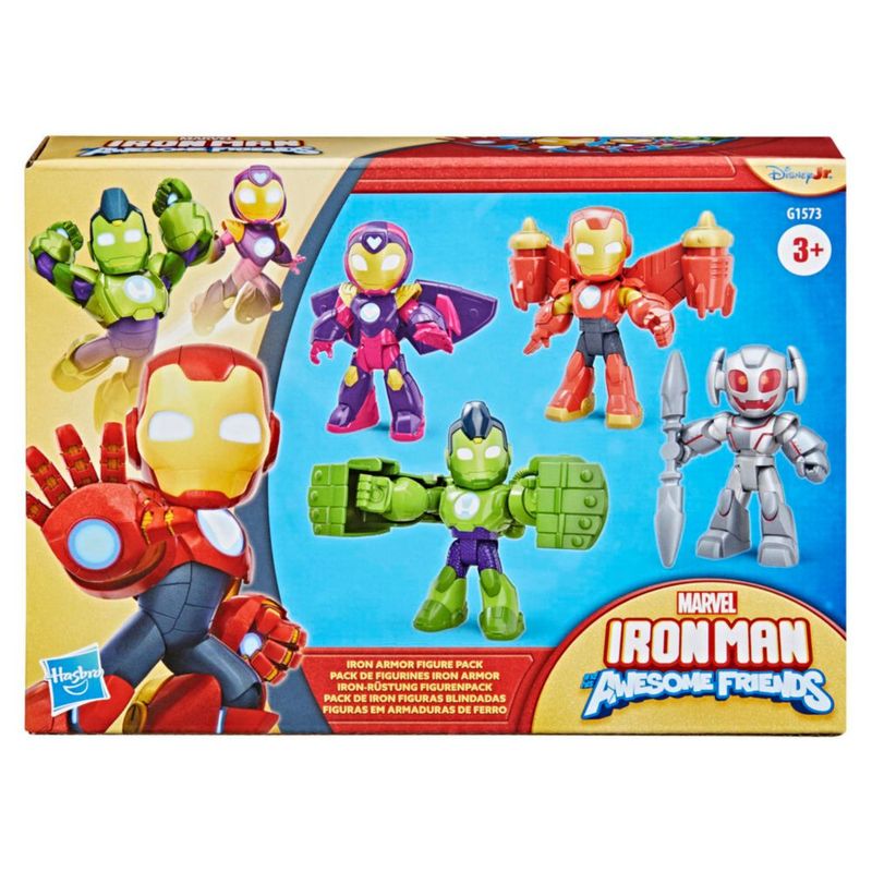 Iron Man and His Awesome Friends Set de Figuras Pack de Iron Figuras