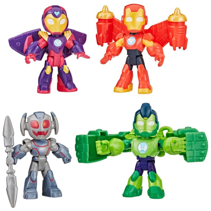 Iron Man and His Awesome Friends Set de Figuras Pack de Iron Figuras