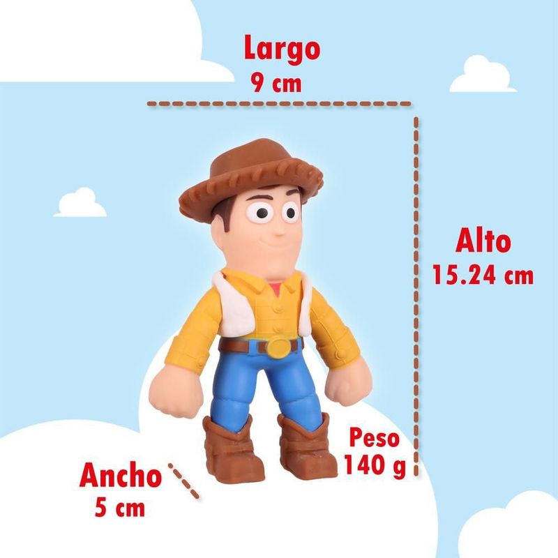 Ruz Figura Woody 6 Pulgadas Estirable Flexible Multicolor