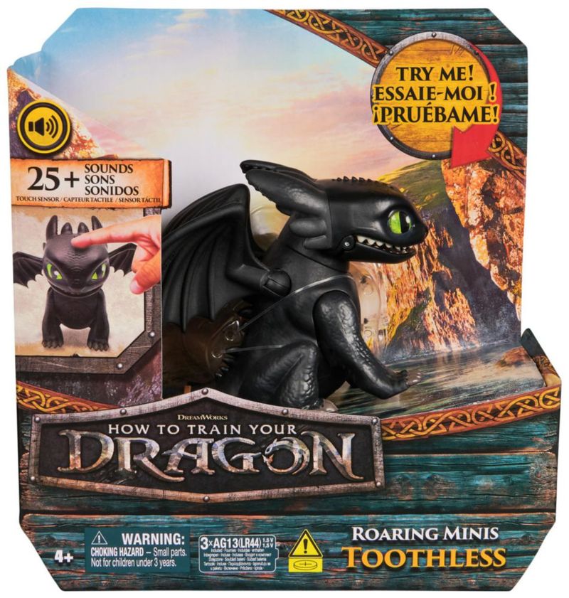 DreamWorks Dragons Mini Dragón Interactivo 9cm Efectos Sonido