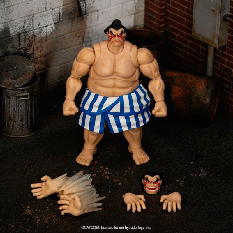 Jada Ultra Street Fighter II E Honda Figura Acción 1 12 6 Pulgadas