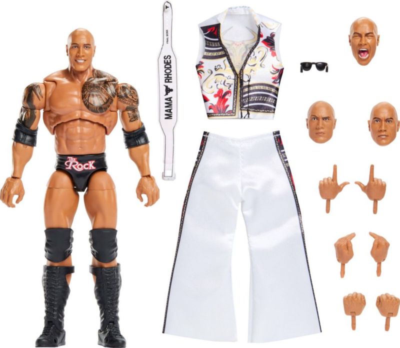 The Rock Final Boss 6 Pulgadas Ultimate Edition Mattel WWE Accesorios