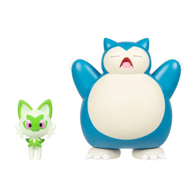Pokémon 2 Figure Pack Asst 4 5 Snorlax 2 Sprigatito Jazwares