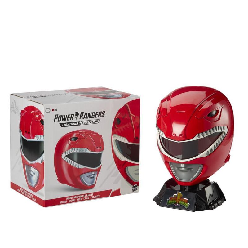 Power Rangers Lightning Collection Casco Premium Red Ranger para