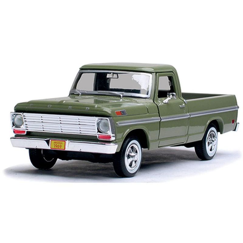 Ford F 100 Pickup 1969 Escala 1 24 Motor Max Verde Manual