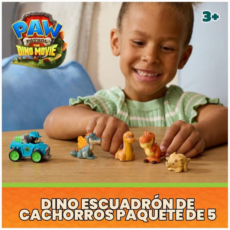 Paw Patrol Pup Squad Dino Crew Rex Racer 4 Figuras Dinosaurio