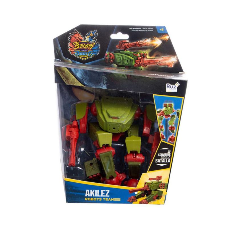 Beasts VS Robots Figura Ruz Akilez Tank 17cm Dorado