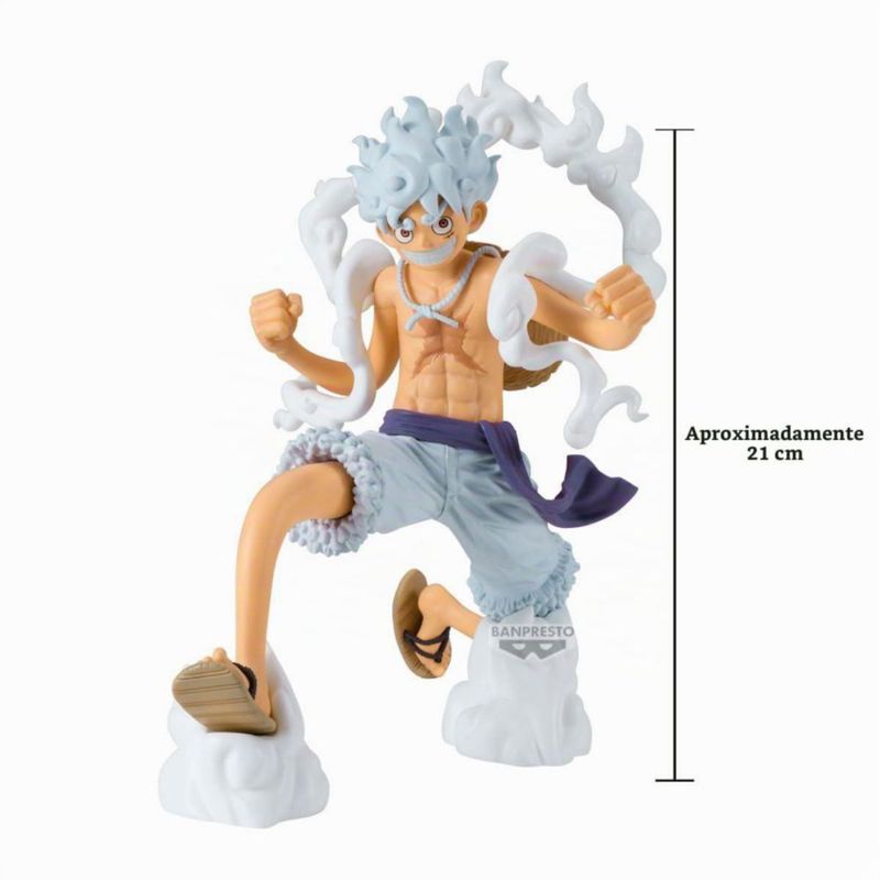 Banpresto One Piece Monkey D Luffy Gear5 Figura Grandista 8 3 Pulgadas