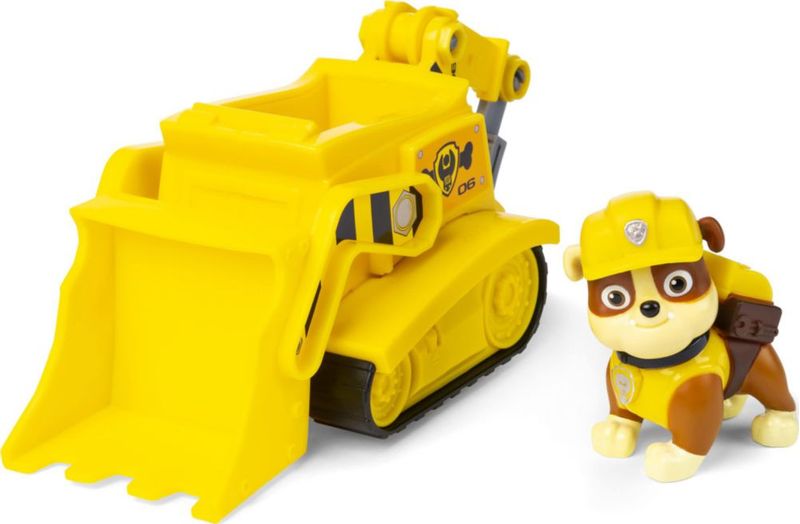 Paw Patrol Rubble Bulldozer Figura Coleccionable Juego Creativo