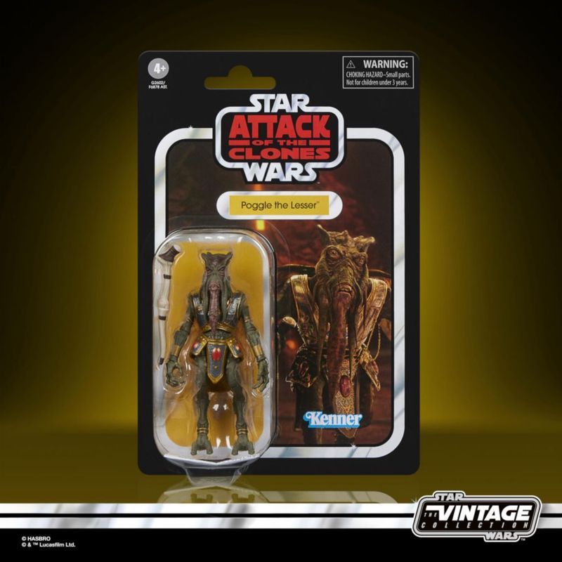 STAR WARS La colección Antigua Poggle el Menor Figura Acción