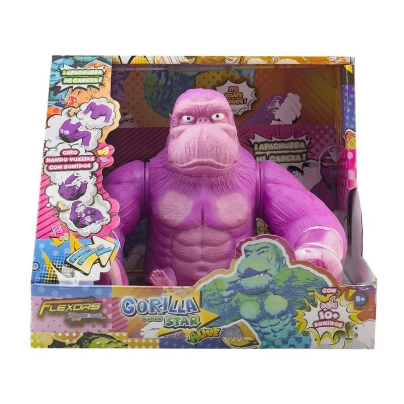 Figura Estirable Ruz Flexors Rolling Gorila 8 Púrpura