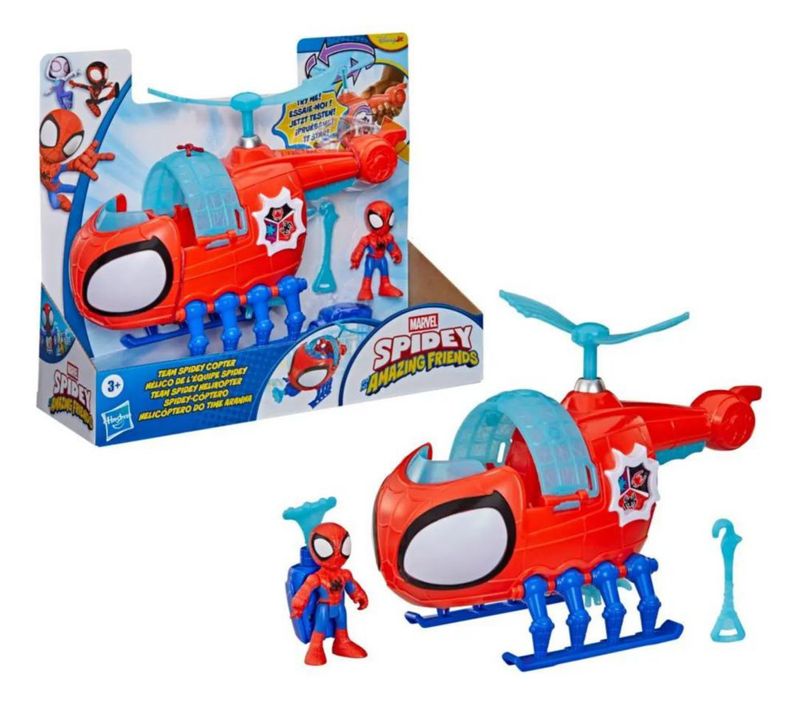 Helicóptero Spidey and His Amazing Friends Marvel 25 4cm