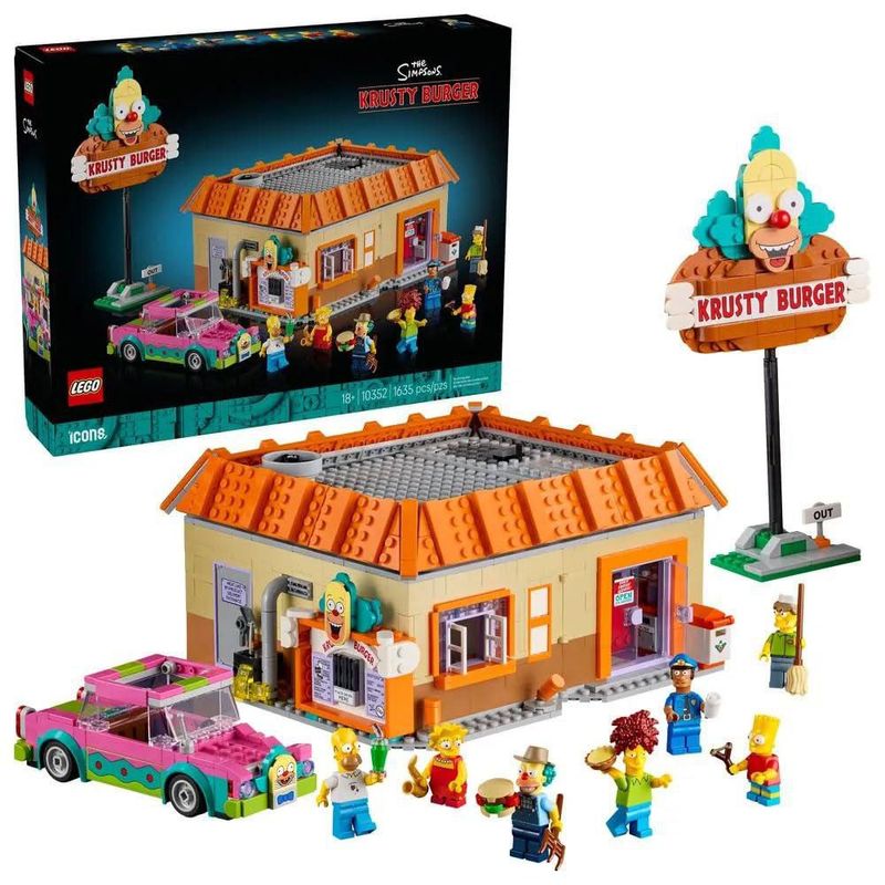 LEGO Iconos Los Simpson Krusty Burger 1635 Piezas
